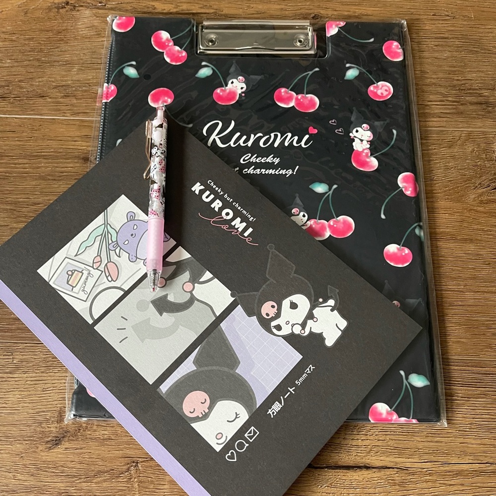 One Left! KUROMI-Imported (NWT) Writing Bundle